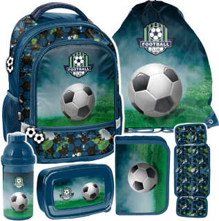 ŠKOLSKÝ BATOH PASO školská taška FUTBAL triedy 1-3 + 5 ďalších produktov